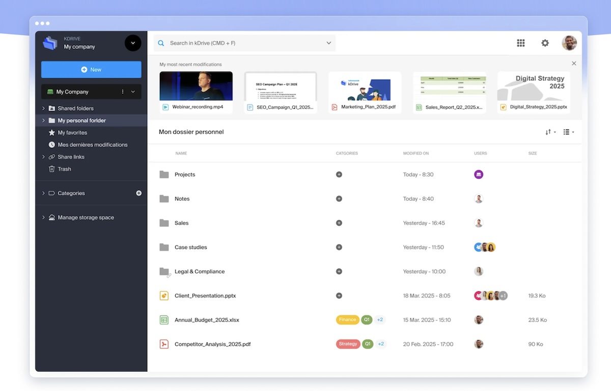 kDrive: die europäische Alternative zu Google Drive erreicht eine Million Nutzer